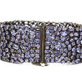 Tanzanite Gemstone Silver Bracelet