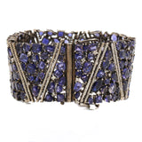 Natural Blue Sapphire Diamond Bracelet