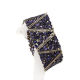 Natural Blue Sapphire Diamond Bracelet