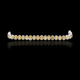 Designer Citrine Gemstone Solid Silver Bracelet