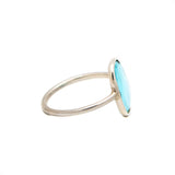 925 Sterling Silver Natural Blue Topaz Gemstone Ring