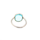 925 Sterling Silver Natural Blue Topaz Gemstone Ring
