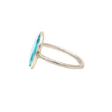 925 Sterling Silver Natural Blue Topaz Gemstone Ring