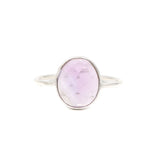 925 Sterling Silver Natural Amethyst Oval Cut Gemstone Birthstone Ring For Womens