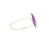 925 Sterling Silver Natural Amethyst Oval Cut Gemstone Birthstone Ring For Womens