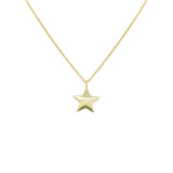 925 Sterling Silver Gold Plated Star Shaped Pendant Handmade Jewelry