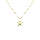 925 Sterling Silver Gold Plated Star Shaped Pendant Handmade Jewelry