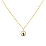 Peace Sign 925 Sterling Silver Gold Plated Charm Pendant Jewelry