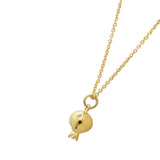 Silver Gold Plated Pomegranate Charm Pendant