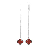 Red Carnelian Gemstone 925 Sterling Silver Earring