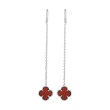 Red Carnelian Gemstone 925 Sterling Silver Earring