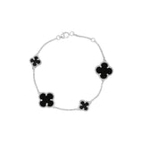 925 Silver Black Onyx Gemstone Bracelet