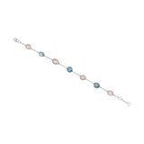925 Silver Natural Multi Gemstone Bracelet