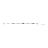 925 Silver Natural Multi Gemstone Bracelet