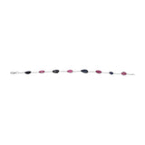 Natural Ruby And Sapphire Gemstone 925 Silver Bracelet