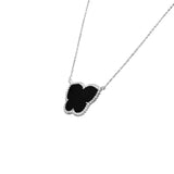 Butterfly Shape Black Onyx Gemstone Necklace
