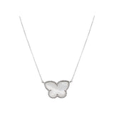 Butterfly Style Mother of Pearl Gemstone Necklace