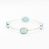 Aqua Chalcedony Bracelet
