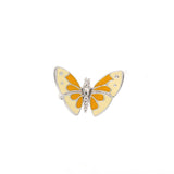 925 Sterling Silver Butterfly Enamel Ring