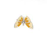 925 Sterling Silver Butterfly Enamel Ring