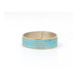 Simple Blue Enamel Painted Ring Band