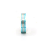 Simple Blue Enamel Painted Ring Band
