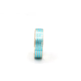 Simple Blue Enamel Painted Ring Band
