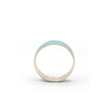 Simple Blue Enamel Painted Ring Band
