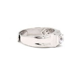 925 Sterling Silver Cubic Zirconia Mens Ring