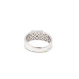 925 Sterling Silver Cubic Zirconia Mens Ring