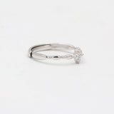 Tiny Cubic Zircon Stone 925 Sterling Silver Ring