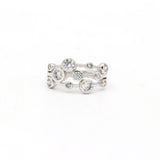 925 Sterling Solid Silver Cubic Zirconia Designer Ring