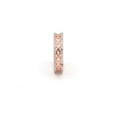 Designer Rose Gold Plated 925 Sterling Silver Band Ring
