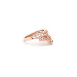 Rose Gold Plated Crown Shaped 925 Sterling Silver Ring