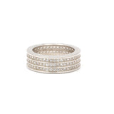 925 Sterling Silver American Diamond Band Ring