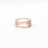 Devine Evil Eye Rose Gold Plated Silver Ring