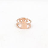 Devine Evil Eye Rose Gold Plated Silver Ring