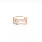 Devine Evil Eye Rose Gold Plated Silver Ring