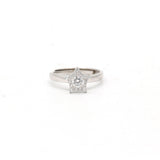 925 Sterling Silver Star Shaped Cubic Zircon Stone Ring