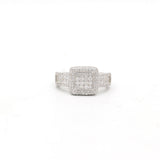 925 Sterling Silver Men's Cubic Zircon Stone Ring