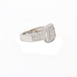 925 Sterling Silver Men's Cubic Zircon Stone Ring