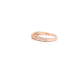 925 Sterling Rose Gold Plated Cubic Zircon Stone Ring
