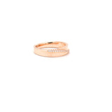 925 Silver Rose Gold Plated Cubic Zircon Stone Adjustable Ring