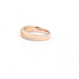 925 Silver Rose Gold Plated Cubic Zircon Stone Adjustable Ring