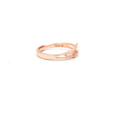 925 Sterling Silver Rose Gold Plated Butterfly Cubic Zircon Ring