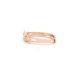 925 Sterling Silver Rose Gold Plated Butterfly Cubic Zircon Ring
