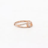 Rose Gold Plated Cubic Zirconia 925 Sterling Silver Ring