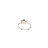 925 Sterling Silver Cubic Zircon Stone Star Shaped Ring