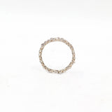 925 Sterling Silver Floral Style Cubic Zircon Stone Ring