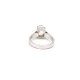White Topaz Gemstone 925 Sterling Silver Healing Ring